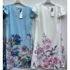 Šaty elegantní letní krátký rukáv dámské (S/M ONE SIZE) ITALSKÁ MÓDA IMD23424-8/DUR (Velikost S/M/L, Barva modrá)