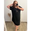 Šaty letní mušelín krátký rukáv nadrozměr dámské (2XL/3XL/4XL ONE SIZE) ITALSKÁ MÓDA IM423MUSE/DR (Velikost 3XL/4XL, Barva béžová)