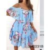 Šaty šifonové letní na ramínka dámské (S/M ONE SIZE) ITALSKÁ MÓDA IMWB231060/DUR (Velikost S/M/L, Barva bílá)