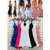 Šaty letní krajkové na ramínka dámské (S/M ONE SIZE) ITALSKÁ MÓDA IMWPO232260/DUR (Velikost S/M/L, Barva Černá)