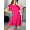 Šaty letní elegantní krátký rukáv dámské (S/M ONE SIZE) ITALSKÁ MÓDA IMWB23138/DU (Velikost S/M/L, Barva Černá)