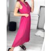 Overal společenský šifonový 3/4 nohavice bez rukávu dámský (S/M ONE SIZE) ITALSKÁ MÓDA IM323300/DU (Velikost S/M/L, Barva béžová)