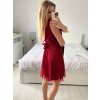 Šaty společenské elegantní letní bez rukávu dámské (S/M ONE SIZE) ITALSKÁ MÓDA IMPSH2235841/DU