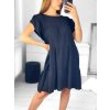 Šaty letní oversize krátký rukáv dámské (S/M ONE SIZE) ITALSKÁ MÓDA IMWB23340/DU (Velikost S/M/L, Barva béžová)