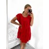Šaty letní oversize krátký rukáv dámské (S/M ONE SIZE) ITALSKÁ MÓDA IMWB23340/DU (Velikost S/M/L, Barva béžová)