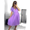 Šaty letní krátký rukáv dámské (S/M ONE SIZE) ITALSKÁ MÓDA IMM23M5471/DU (Velikost S/M/L, Barva Černá)