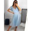 Šaty letní krátký rukáv dámské (S/M ONE SIZE) ITALSKÁ MÓDA IMM23M5471/DU (Velikost S/M/L, Barva Černá)