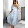 Šaty letní krátký rukáv dámské (S/M ONE SIZE) ITALSKÁ MÓDA IMM23M5471/DU (Velikost S/M/L, Barva Černá)