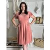 Šaty letní krátký rukáv dámské (S/M ONE SIZE) ITALSKÁ MÓDA IMM23M5471/DU (Velikost S/M/L, Barva Černá)