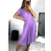 Šaty letní krátký rukáv dámské (S/M ONE SIZE) ITALSKÁ MÓDA IMM23M5471/DU (Velikost S/M/L, Barva Černá)