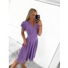 Šaty letní krátký rukáv dámské (S/M ONE SIZE) ITALSKÁ MÓDA IMM23M5471/DU (Velikost S/M/L, Barva Černá)