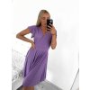 Šaty letní krátký rukáv dámské (S/M ONE SIZE) ITALSKÁ MÓDA IMM23M5471/DU (Velikost S/M/L, Barva Černá)