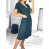 Šaty elegantní letní krátký rukáv dámské (S/M ONE SIZE) ITALSKÁ MÓDA IMWGB231614/DU (Velikost S/M/L, Barva Černá)