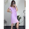 Šaty letní plisované krátký rukáv dámské (S/M ONE SIZE) ITALSKÁ MÓDA IM323355/DU (Velikost S/M/L, Barva Černá)