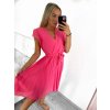 Šaty letní plisované krátký rukáv dámské (S/M ONE SIZE) ITALSKÁ MÓDA IM323355/DU (Velikost S/M/L, Barva Černá)