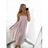 Šaty ala sukně letní bez rukávu dámské (S/M ONE SIZE) ITALSKá MóDA IM723033/DU (Velikost S/M/L, Barva Černá)