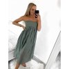 Šaty ala sukně letní bez rukávu dámské (S/M ONE SIZE) ITALSKá MóDA IM723033/DU (Velikost S/M/L, Barva Černá)