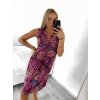 Šaty krátké letní icecool bez rukávů dámské (S/M/L ONE SIZE) ITALSKÁ MÓDA IMM23231/DU (Velikost S/M/L, Barva hnědá)