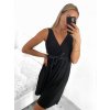 Šaty letní elegantní icecool bez rukávů dámské (S/M ONE SIZE) ITALSKÁ MÓDA IMM23M4443/DU (Velikost S/M/L, Barva béžová)