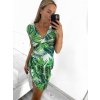 Šaty letní icecool krátký rukáv dámské (S/M ONE SIZE) ITALSKÁ MÓDA IMM23M177-6/DU (Velikost S/M/L, Barva zelená)