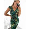 Šaty letní icecool krátký rukáv dámské (S/M ONE SIZE) ITALSKÁ MÓDA IMM23M177-8/DU (Velikost S/M/L, Barva Černá)