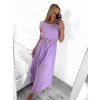 Šaty dlouhé letní bez rukávu dámské (S/M ONE SIZE) ITALSKÁ MÓDA IMWB23364/DU (Velikost S/M/L, Barva béžová)