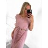 Šaty dlouhé letní bez rukávu dámské (S/M ONE SIZE) ITALSKÁ MÓDA IMWB23364/DU (Velikost S/M/L, Barva béžová)