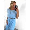 Šaty dlouhé letní bez rukávu dámské (S/M ONE SIZE) ITALSKÁ MÓDA IMWB23364/DU (Velikost S/M/L, Barva béžová)