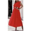 Šaty dlouhé letní bez rukávu dámské (S/M ONE SIZE) ITALSKÁ MÓDA IMWB23364/DU (Velikost S/M/L, Barva béžová)