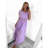Šaty dlouhé letní bez rukávu dámské (S/M ONE SIZE) ITALSKÁ MÓDA IMWB23364/DU (Velikost S/M/L, Barva béžová)
