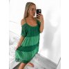 Šaty letní s krajkou na ramínka dámské (S/M ONE SIZE) ITALSKÁ MÓDA IMWB232841/DU (Velikost S/M/L, Barva bílá)