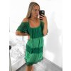 Šaty letní s krajkou na ramínka dámské (S/M ONE SIZE) ITALSKÁ MÓDA IMWB232841/DU (Velikost S/M/L, Barva bílá)