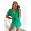 Overal krátký letní krátký rukáv dámský (S/M ONE SIZE) ITALSKÁ MÓDA IM3238106/DU (Velikost S/M/L, Barva Černá)