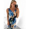 Šaty dlouhé letní icecool bez rukávu dámské (S/M/L ONE SIZE) ITALSKÁ MÓDA IMM23M2132-3/DU (Velikost M/L, Barva modrá)