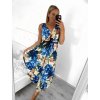 Šaty dlouhé letní icecool bez rukávu dámské (S/M/L ONE SIZE) ITALSKÁ MÓDA IMM23M2132-3/DU (Velikost M/L, Barva modrá)