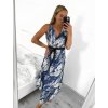 Šaty dlouhé letní icecool bez rukávu dámské (S/M/L ONE SIZE) ITALSKÁ MÓDA IMM23M2132-4/DU (Velikost M/L, Barva modrá)