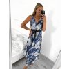 Šaty dlouhé letní icecool bez rukávu dámské (S/M/L ONE SIZE) ITALSKÁ MÓDA IMM23M2132-4/DU (Velikost M/L, Barva modrá)