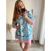 Šaty košilové oversize 3/4 rukáv dámské nadrozměr (L/4XL ONE SIZE) ITALSKÁ MÓDA IM423ALEX/DUR
