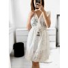 Šaty letní boho krajkové s páskem bez rukávu dámské (S/M ONE SIZE) ITALSKÁ MÓDA IMPLI236255/DU