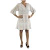 Šaty letní krajkové boho krátký rukáv dámské (S/M/L/XL ONE SIZE) ITALSKÁ MÓDA IMP1682321121/DUR (Velikost L/XL, Barva bílá)