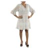 Šaty letní krajkové boho krátký rukáv dámské (S/M/L/XL ONE SIZE) ITALSKÁ MÓDA IMP1682321121/DUR (Velikost L/XL, Barva bílá)