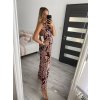Šaty dlouhé bez rukávu letní icecool dámské (S/M/L ONE SIZE) ITALSKÁ MÓDA IMM22M2942-5/DUR (Velikost M/L, Barva hnědá)