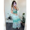 Šaty dlouhé na ramínka icecool dámské (L/XL/2XL/3XL ONE SIZE) FRANCOUZSKÁ MÓDA FMB23197-X/DR (Velikost L/XL, Barva červená)