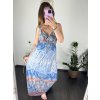Šaty dlouhé na ramínka icecool dámské (L/XL/2XL/3XL ONE SIZE) FRANCOUZSKÁ MÓDA FMB23197-X/DR (Velikost L/XL, Barva červená)