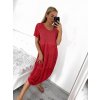 Šaty oválné letní volnočasové oversize krátký rukáv dámské MONZA (XL/2XL/3XL ONE SIZE) ITALSKÁ MÓDA IM422510/DUR (Velikost 2XL/3XL, Barva zelená)