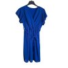 Šaty elegantní šifonové krátký rukáv dámské (S/M ONE SIZE) ITALSKÁ MÓDA IMD23490/DUR