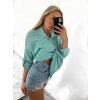 Košile mušelínová dlouhý rukáv nadrozměr dámská (L/XL/2XL ONE SIZE) ITALSKÁ MÓDA IMWP232488/DU (Velikost XL/2XL, Barva bílá)