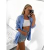 Košile mušelínová dlouhý rukáv nadrozměr dámská (L/XL/2XL ONE SIZE) ITALSKÁ MÓDA IMWP232488/DU