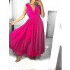 Šaty dlouhé letní elegantní společenské bez rukávu dámské (S/M ONE SIZE) ITALSKÁ MÓDA IMPSH237554/DU