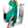 Šaty dlouhé letní krátký rukáv dámské (S/M ONE SIZE) ITALSKÁ MÓDA IMWGM232000/DU (Velikost S/M/L, Barva fialová)
